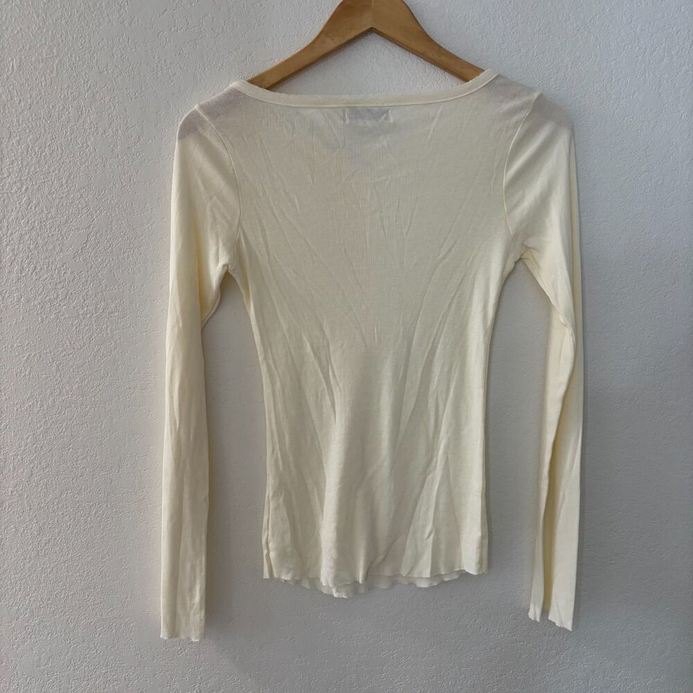 Michael Stars Cream Henley - Picture 1 of 2
